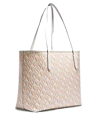 Coach City Tote With Coach Monogram Print