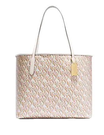 Coach City Tote With Coach Monogram Print