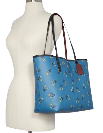 Coach City Tote With Floral Bow Print