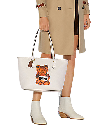 Coach City Zip Tote With Vandal Gummy Bear