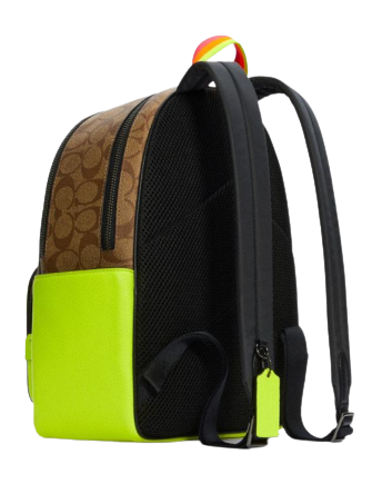 Coach Court Backpack In Colorblock Signature Canvas