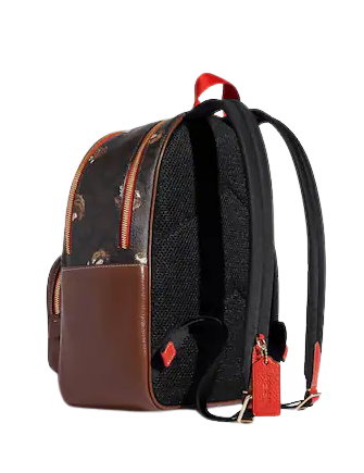 Coach Court Backpack In Signature Canvas With Hedgehog Print
