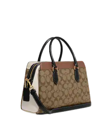 Coach Darcie Carryall In Colorblock Signature Canvas