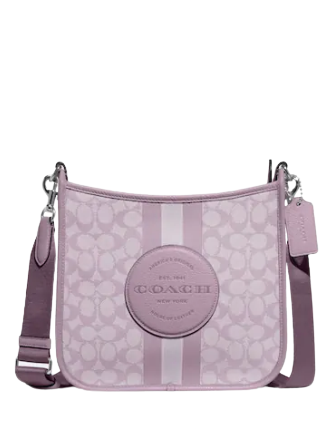Coach Dempsey File Bag In Signature Jacquard With Stripe And Coach Patch