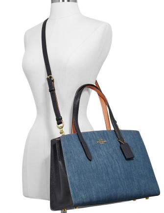 Coach Denim Colorblock Charlie Carryall