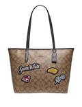 Coach Disney X City Zip Tote In Signature Canvas With Snow White