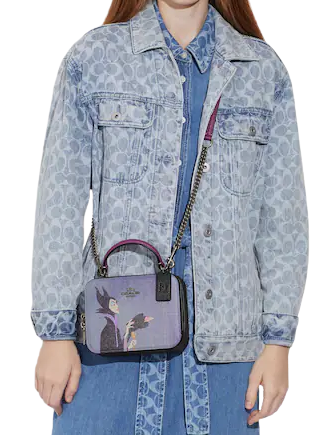 Coach Disney X Coach Box Crossbody With Maleficent Motif