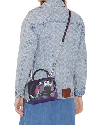 Coach Disney X Coach Box Crossbody With Ursula Motif