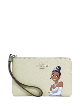 Coach Disney X Coach Corner Zip Wristlet With Tiana