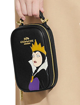 Coach Disney X Coach Eva Phone Crossbody With Evil Queen Motif