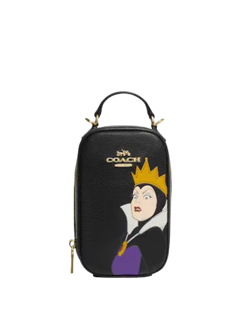 Coach Disney X Coach Eva Phone Crossbody With Evil Queen Motif