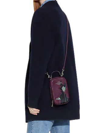 Coach Disney X Coach Eva Phone Crossbody With Maleficent Motif