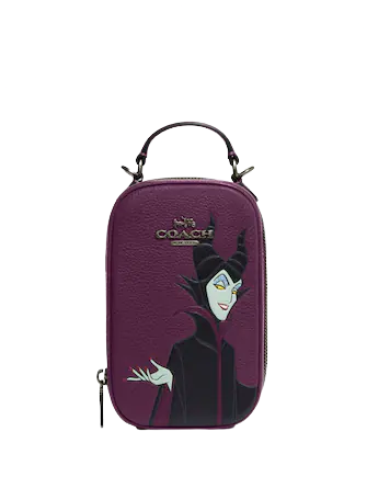 Coach Disney X Coach Eva Phone Crossbody With Maleficent Motif