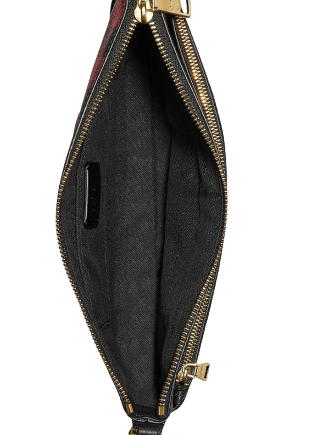 Coach East West Buffalo Plaid Print Crossbody Bag With Pop Up Pouch