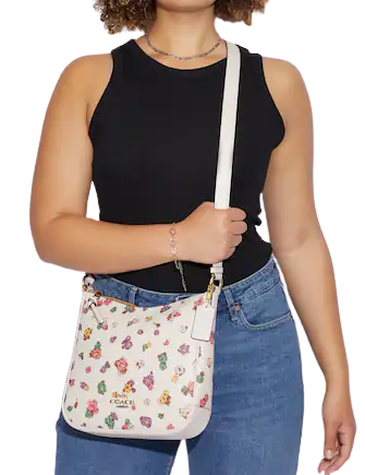 Coach Ellie File Bag With Spaced Floral Field Print