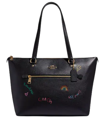 Coach Gallery Tote With Diary Embroidery