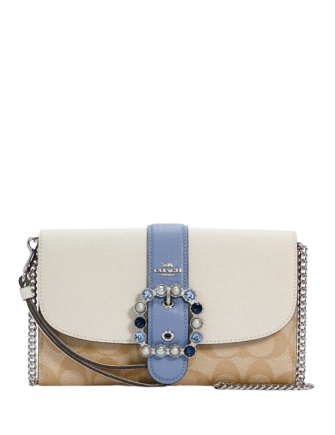 Coach Gemma Clutch Crossbody In Colorblock Signature Canvas