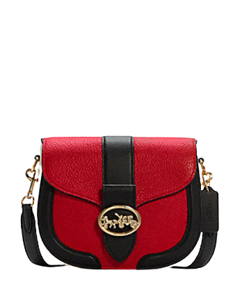 Coach Georgie Saddle Bag In Colorblock