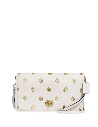 Coach Hayden Foldover Crossbody Clutch With Apple Print