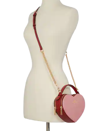 Coach Heart Crossbody In Colorblock