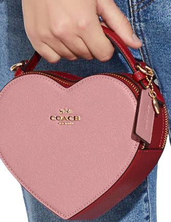 Coach Heart Crossbody In Colorblock