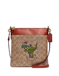 Coach Holiday Rexy Signature Print Crossbody