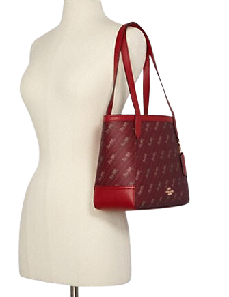 Coach Horse And Carriage Tote 27 With Horse And Carriage Dot Print