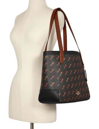 Coach Horse And Carriage Tote With Horse And Carriage Dot Print