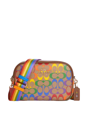 Coach Jamie Camera Bag In Rainbow Signature Canvas