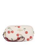 Coach Jamie Wristlet With Heart Cherry Print