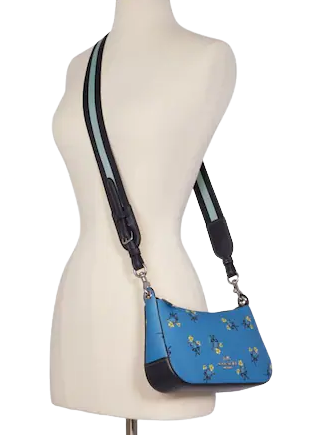 Coach Jes Baguette With Floral Bow Print