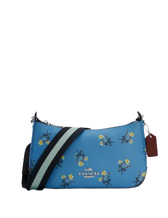 Coach Jes Baguette With Floral Bow Print