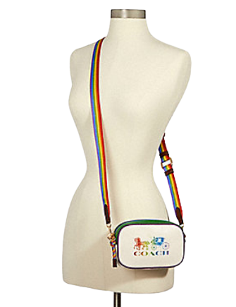 Coach Jes Convertible Belt Bag With Rainbow Horse and Carriage