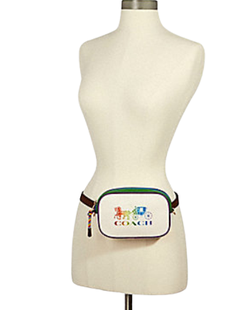 Coach Jes Convertible Belt Bag With Rainbow Horse and Carriage