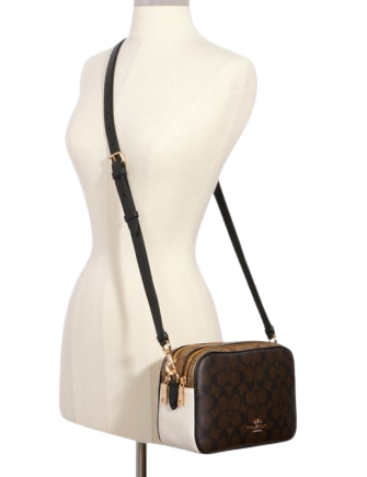 Coach Jes Crossbody in Blocked Signature Canvas
