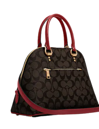 Coach Katy Satchel In Signature Canvas
