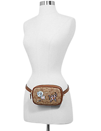 Coach Keith Haring Convertible Belt Bag in Signature Canvas With Patches