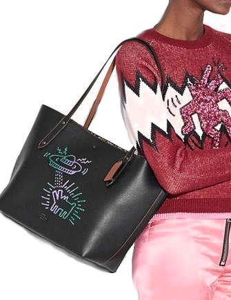 Coach Keith Haring UFO Dog Market Tote