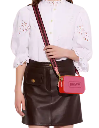 Coach Kira Crossbody In Colorblock With Coach Badge