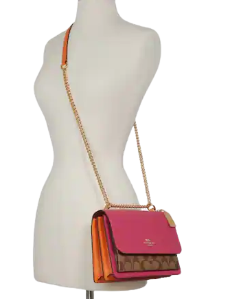Coach Klare Crossbody In Colorblock Signature Canvas