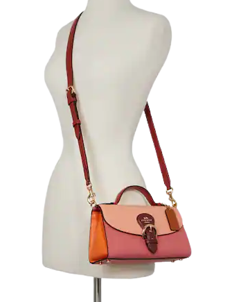 Coach Kleo Top Handle In Colorblock