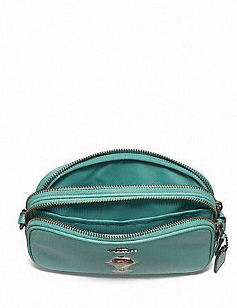 Coach Leather Crossbody Pouch With Ice Cream Motif