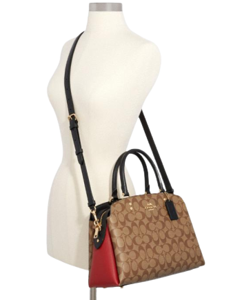 Coach Lillie Carryall In Colorblock Signature Canvas