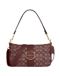 Coach Lonnie Baguette In Signature Jacquard