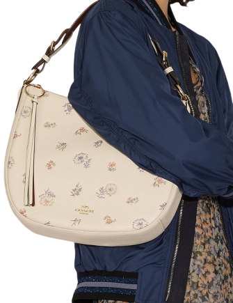 Coach Meadow Prairie Print Sutton Leather Hobo