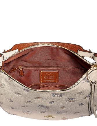 Coach Meadow Prairie Print Sutton Leather Hobo