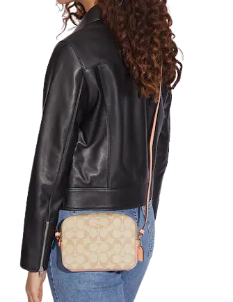 Coach Mini Camera Bag In Signature Canvas