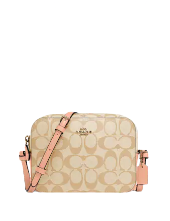 Coach Mini Camera Bag In Signature Canvas