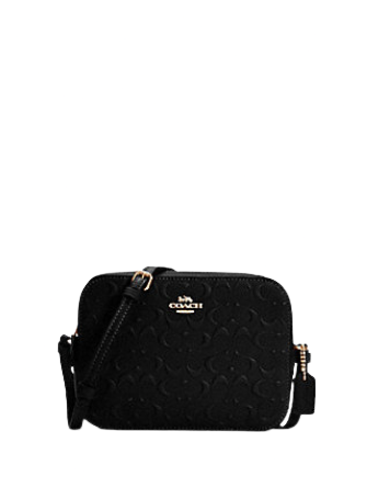 Coach Mini Camera Bag In Signature Leather