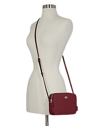 Coach Mini Camera Bag In Signature Leather